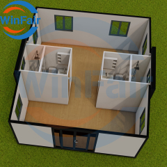 WinFair Tiny Homes Foldable Beach Extendable Container House Expanding Prefabricated Homes 20Ft Houses With Bathroom