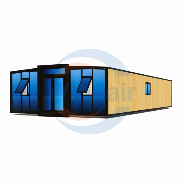 WinFair Prefab Container Mobile Modular Foldable House Plans Drawing 3 Rooms Bedrooms Home 40Ft Prefabricated House Luxury