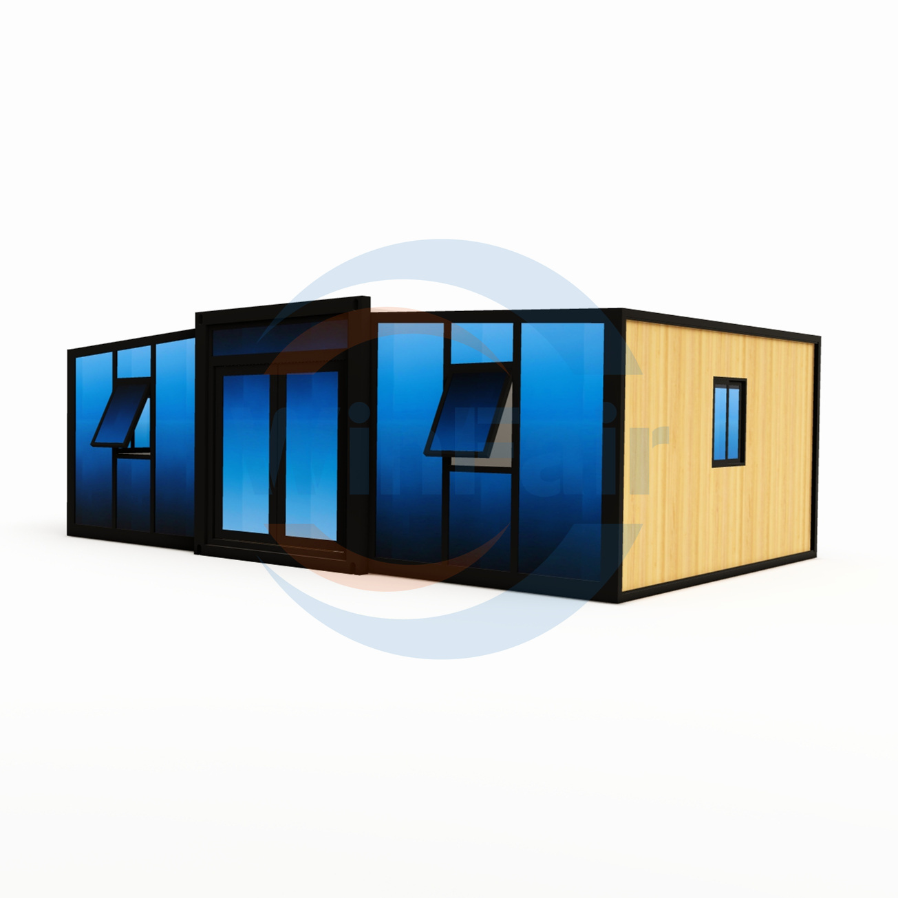 WinFair Mobile Foldable Movable Cheap Expandable Prefab House Tiny Homes Prefabricated Houses Container 1 Bedroomm Luxury