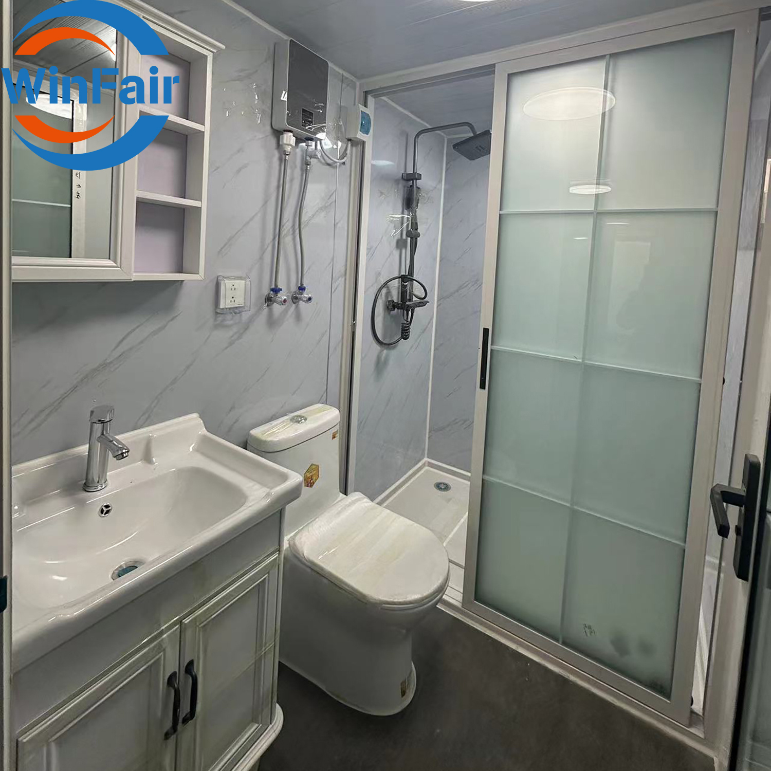 WinFair Prefab Mobile Portable Expandable Expandable Foldable Extension Prefab House With Container 2 Bedroom