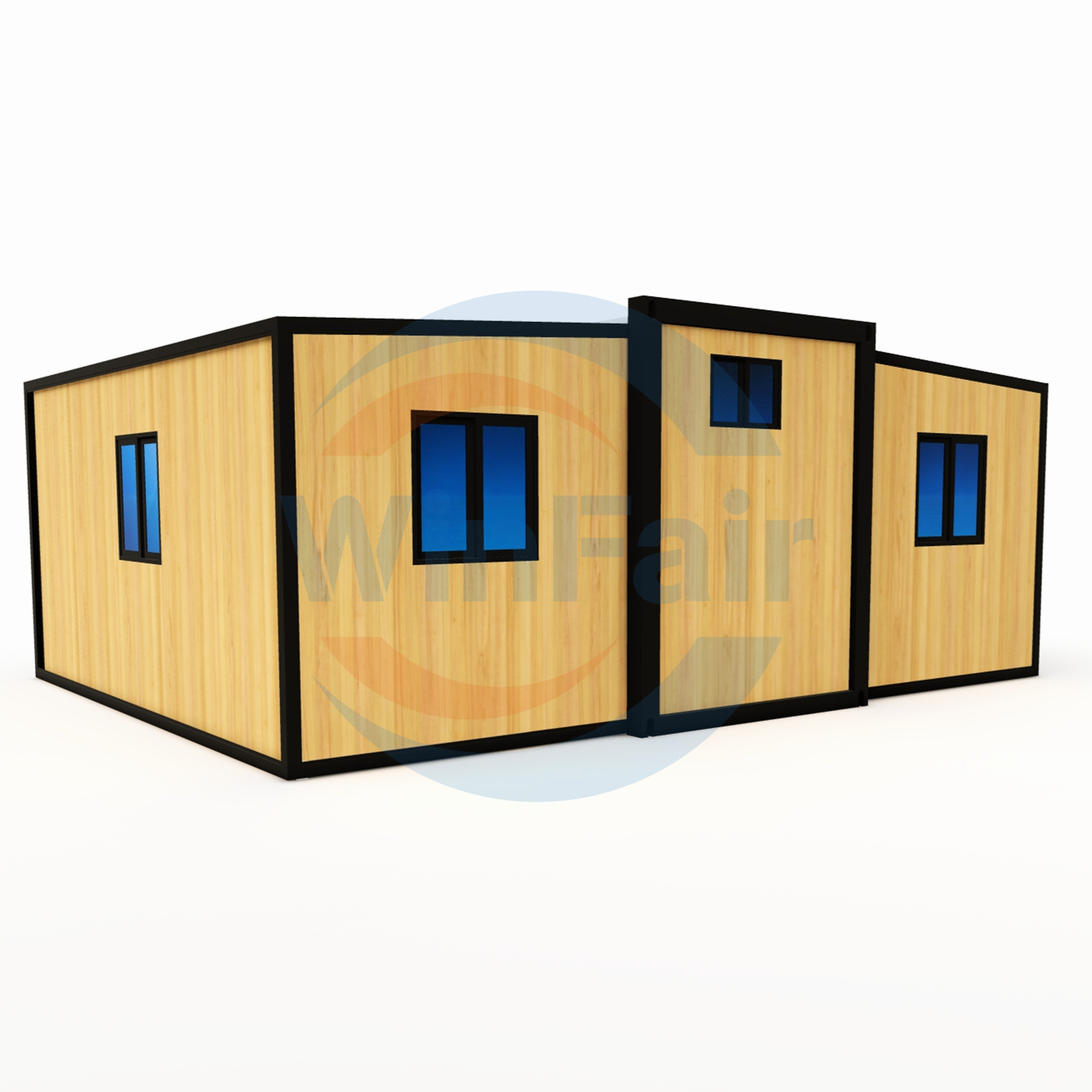 WinFair Portable Australia Foldable Expandable Tiny Homes Prefabricated Container House 19Ft X20Ft Ready Made Houses From China