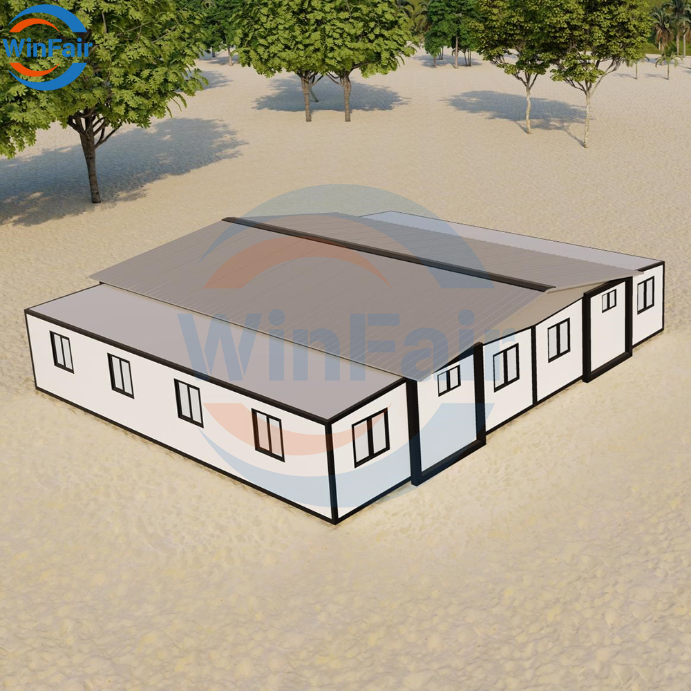WinFair Portable Prefabricated Foldable Container Expandable Prefab Tiny House 40Ft Luxury Push Out Container Prefabrik House