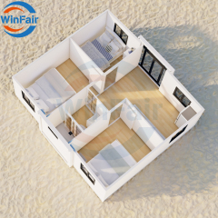 WinFair Tiny 3 Bedroom Prefab Portable Mobile Extendable Container House Ready For Living Luxury With Kitchen And Bathroom