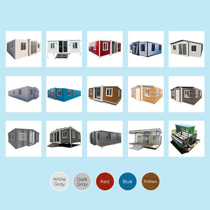 WinFair Luxury 20Ft 40Ft Tiny Home Prefabricated Pre Fabricated Hot Sale Foldable Expandable Container House