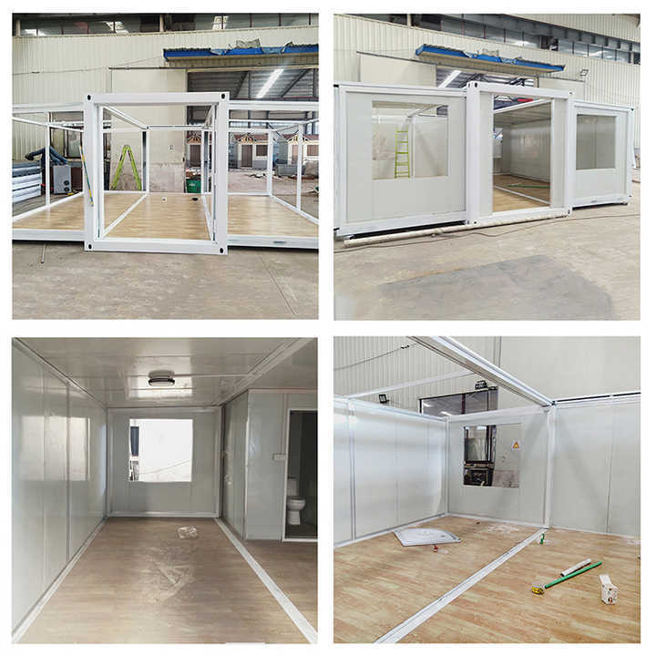 WinFair 20Ft 40 Ft Prefabricated 3 4 5 Bedroom Prefab Folding Push Out Mobile Home Foldable Expandable Container House