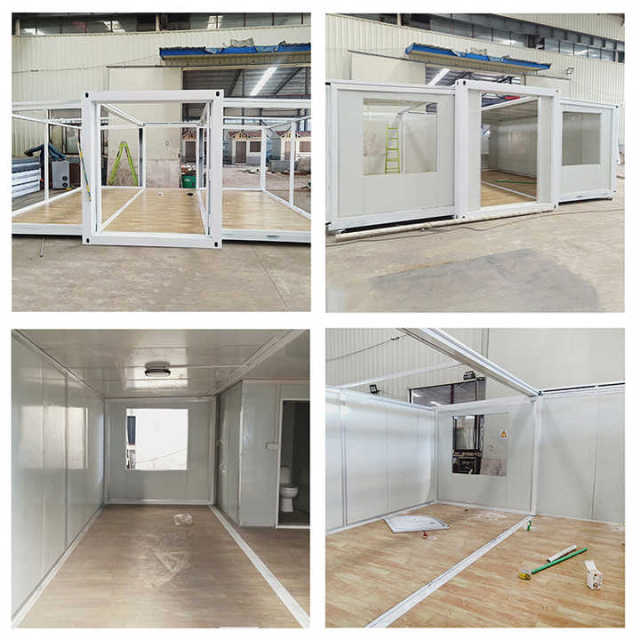 WinFair 20Ft 40 Ft Prefabricated 3 4 5 Bedroom Prefab Folding Push Out Mobile Home Foldable Expandable Container House