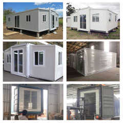 WinFair 20Ft 40 Ft Prefabricated 3 4 5 Bedroom Prefab Folding Push Out Mobile Home Foldable Expandable Container House