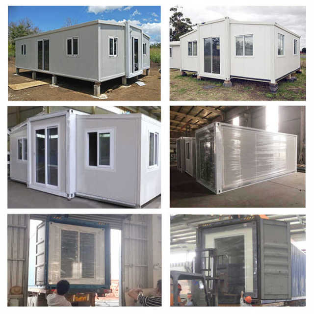 WinFair 20Ft 40 Ft Prefabricated 3 4 5 Bedroom Prefab Folding Push Out Mobile Home Foldable Expandable Container House