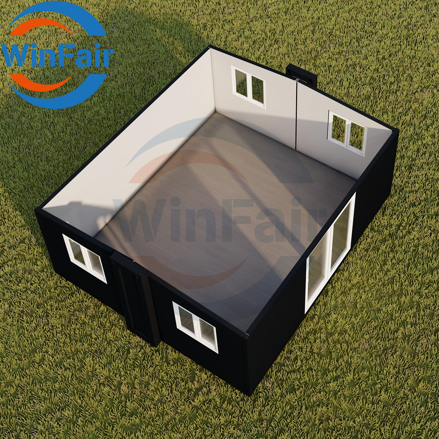 WinFair 20Ft Folding Home Container Prefeb Expandable House Prefabricated Luxury Container Homes Modern Low Cost For Sale
