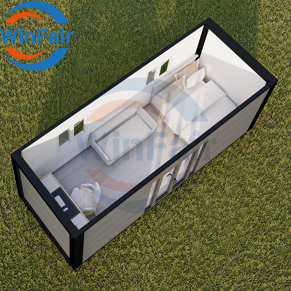WinFair 20Ft Folding Container Expansible Extension Prefabricated Assemble Home Mobile Prefab Ready Made House For Sale