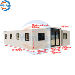 WinFair 40 Foot Prefab Mobile Portable Expandable Foldable 2 Bedroom Container Beach House Prefabricated Luxury With Kitchen