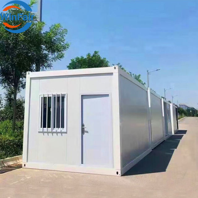 WinFair Fold Out 20ft Stackable Foldable Steel Living Residential Folding Room Mini House Container Home