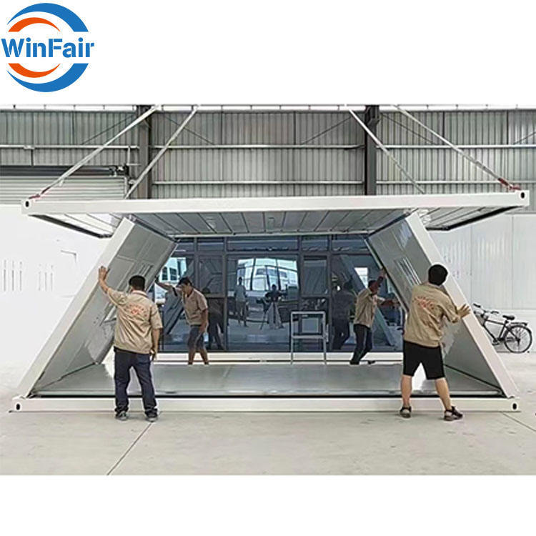 WinFair China 20Ft Fold Out Foldable House Habitaflex Foldable Home Price Luxury Mobile Foldable-hous Foldable Container House