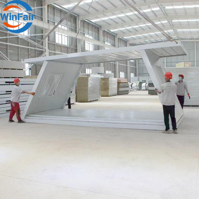 WinFair Chinese Coffee Portable Rooms House Foldable Home Container Big Aframe Fold Out Folding-House