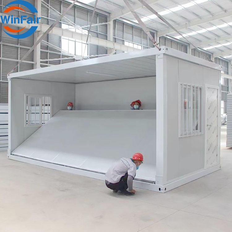 WinFair Very Big Easy Foldable Steel Residential Living Mobile Prefab Home Hotel Camping Fold Out Folding-Container-House