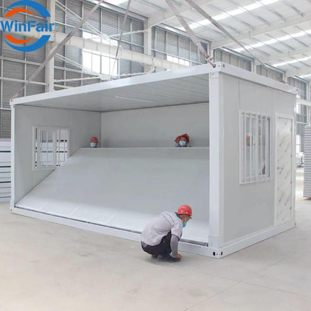 WinFair Very Big Easy Foldable Steel Residential Living Mobile Prefab Home Hotel Camping Fold Out Folding-Container-House