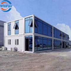 WinFair Steel Fabricated Homes Pre Fabricated Foldable Office Building Modern Fold Out Folding Prefab Container Houses
