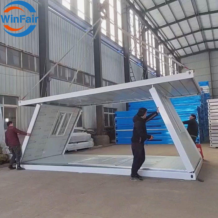 WinFair Prefab Folding Prefabricated Container Homes For Sale Collapsible Foldable Tiny House Folding Container Foldable Ho