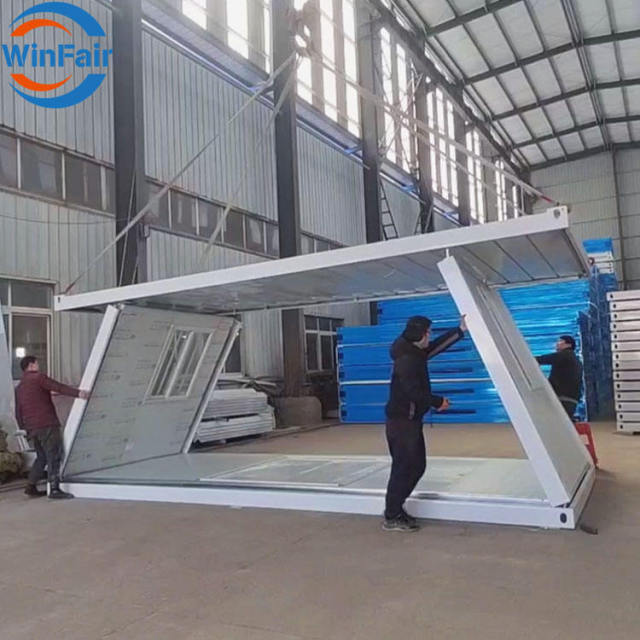 WinFair Prefab Folding Prefabricated Container Homes For Sale Collapsible Foldable Tiny House Folding Container Foldable Ho