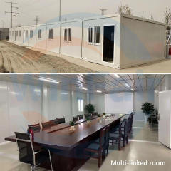 WinFair Foldable Shop Office Steel Fabricated Homes Modern Fold Out Folding Prefab Container Houses