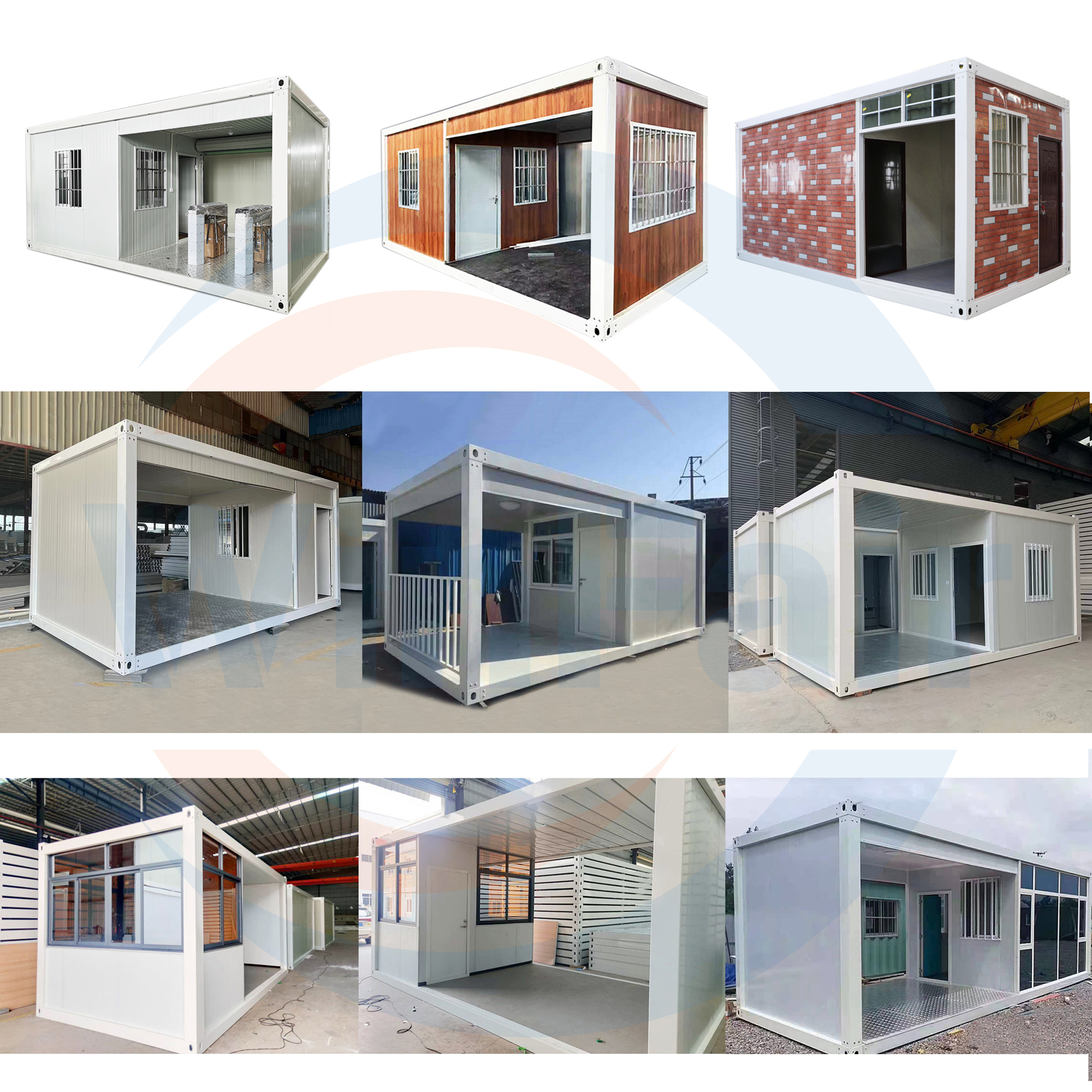 WinFair Warehouse Security Booth Guard Room Sentry Box Safe Prefab Homes Prefabricated Modular Container House