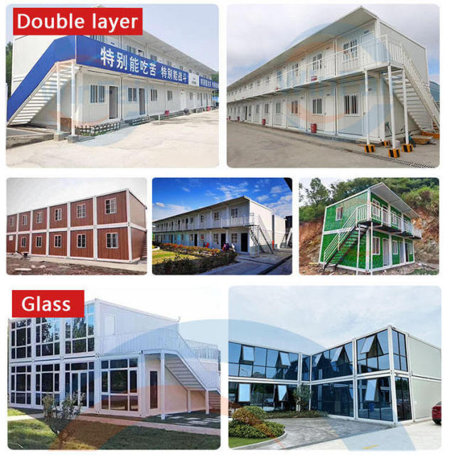 WinFair Prefab Garage Storage Room Detachable 20ft 40ft Modular Home Living Container Homes Mobile Houses
