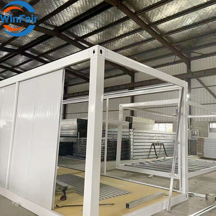 WinFair Modern Detachable Quick Install Tiny Houses Usa Turnkey Glass Villa Prefab Modular Steel Prefabricated Container Homes