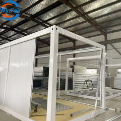 WinFair Modern Detachable Quick Install Tiny Houses Usa Turnkey Glass Villa Prefab Modular Steel Prefabricated Container Homes