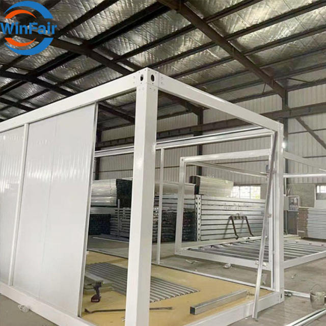 WinFair Modern Detachable Quick Install Tiny Houses Usa Turnkey Glass Villa Prefab Modular Steel Prefabricated Container Homes