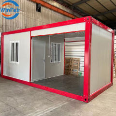 WinFair Warehouse Portable Security Booth Guard Room Sentry Box Prefab Homes Prefabricated Modular Container House