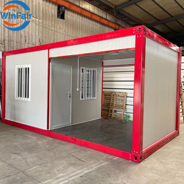 WinFair Warehouse Portable Security Booth Guard Room Sentry Box Prefab Homes Prefabricated Modular Container House