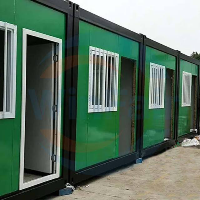 WinFair Grayish Green Prefab Modern Prefabricated Tiny Homes Modular Flat Pack Detachable Container House