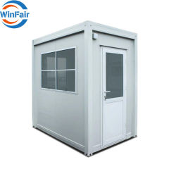 WinFair Kiosk Small Portable Ticket Booth Steel Structure Outdoor Mobile Security Booth Guard Sentry Box