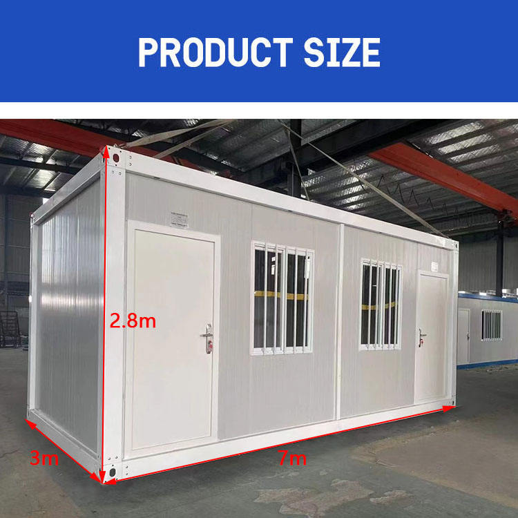 WinFair 7000 x 3000 7*3m 21 Square Meters Detachable Prefabricated Homes Shipping Portable Tiny Modular Prefab Container House