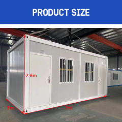WinFair 7000 x 3000 7*3m 21 Square Meters Detachable Prefabricated Homes Shipping Portable Tiny Modular Prefab Container House