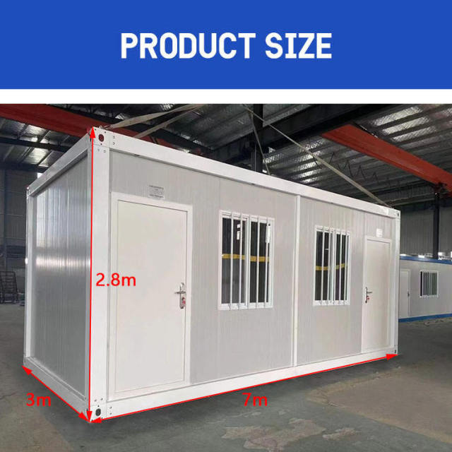 WinFair 7000 x 3000 7*3m 21 Square Meters Detachable Prefabricated Homes Shipping Portable Tiny Modular Prefab Container House