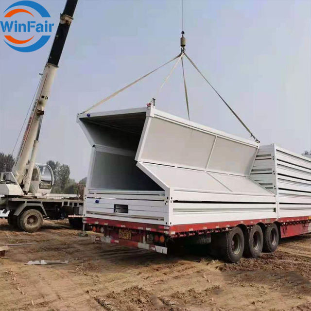 WinFair Storage Insulated CE Fold Prefabr Housfold Up Housfold Up Home New Style 20 Feet Folding Container House