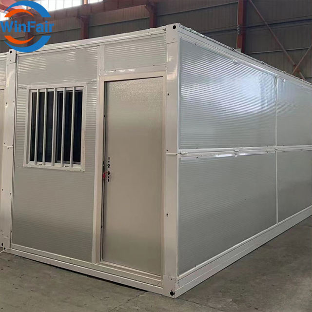 WinFair Prefabricated Homes Extra Insulation Prefab Fold Out Tiny Folding Portable Foldable Mobile Container House