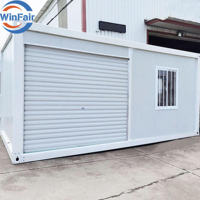 WinFair Prefab Garage Storage Room Detachable 20ft 40ft Modular Home Living Container Homes Mobile Houses