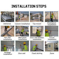 WinFair Luxurious Light Tiny Home Garden Office Modular Flat Pack Detachable Container House