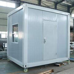 WinFair Steel Structure Outdoor Mobile Kiosk Detachable Sandwich Panel Portable Ticket House Security Booth Guard Sentry Box