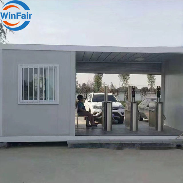 WinFair Luxury Security Booth Sentry Box Guard Room Homes Prefabricated Modular Container Prefab Houses