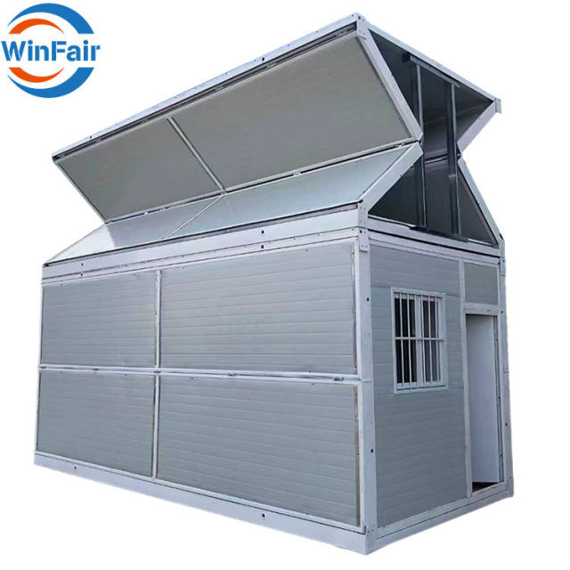 WinFair Best Selling Cheap Small Easy Assemble Portable Folding Foldable Sandwich Panel Shipping Office Folding Container House