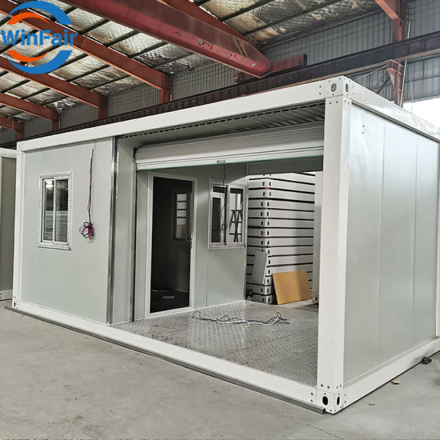 WinFair Warehouse Security Booth Guard Room Sentry Box Safe Prefab Homes Prefabricated Modular Container House