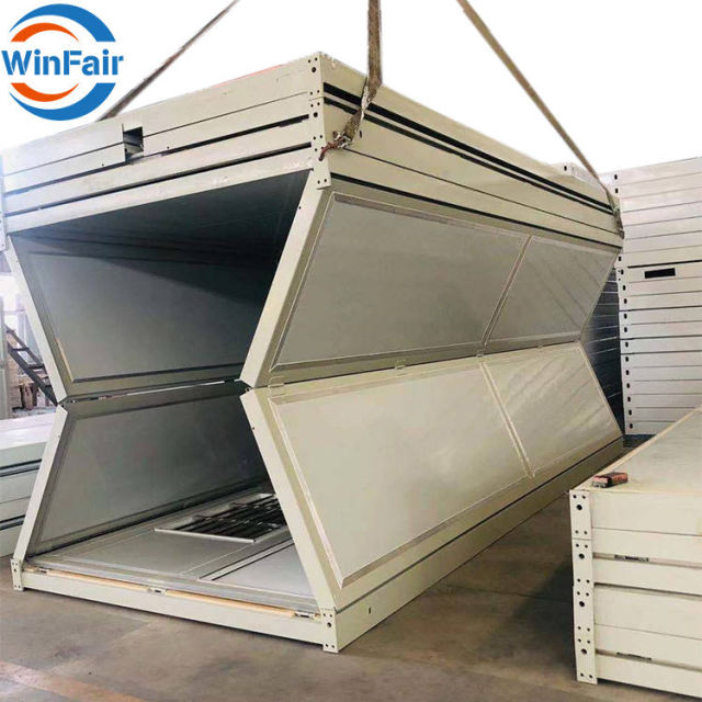 WinFair Prefab Office Living Foldable Flat Pack Mobile Container Home Collapsible Folding Container House