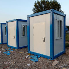 WinFair Steel Structure Outdoor Mobile Kiosk Detachable Sandwich Panel Portable Ticket House Security Booth Guard Sentry Box