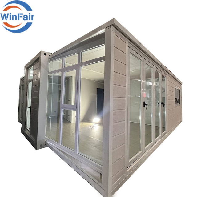 WinFair 30Ft Mobile Prefab Expandable House Prefabricated 3 Bedroom Container House With Kitchen Assemble Home Ready Made House