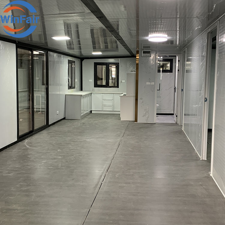 WinFair Modular Homes Mobile Expandable Prefab 3 Bedroom Container House China 40Ft Luxury Prefabricated House With Restroom