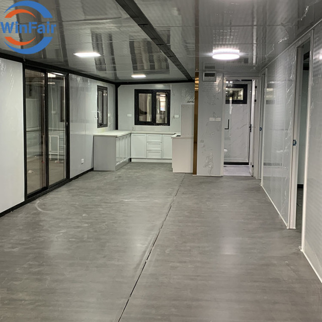 WinFair 40Ft Australia Expandable Foldable Portable House 3 Bedroom Container House Luxury Prefabricated Home With Bathroom