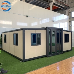 WinFair 20Ft Folding Container Tiny Houses 2 Bedroom Prefabricated Homes Villas With Kitchen And Bathroom Prefab Modelar Houses